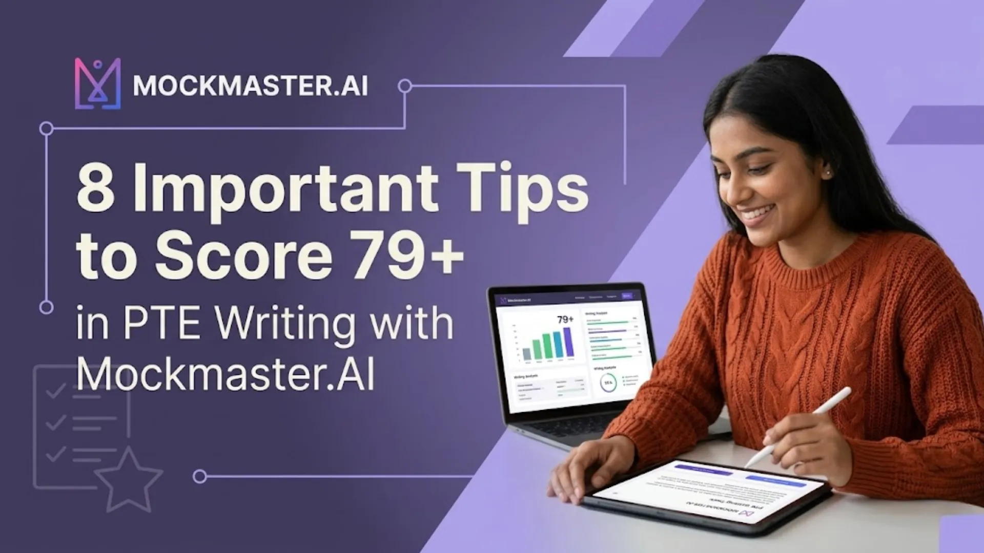 8 Important Tips to Score 79+ in PTE Writing with Mockmaster.AI
